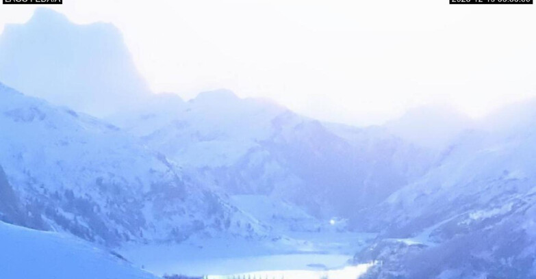 Webcam Canazei Belvedere - Lago e Passo Fedaia