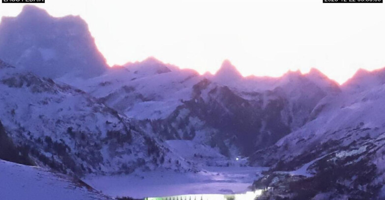 Webcam Canazei Belvedere - Lago e Passo Fedaia