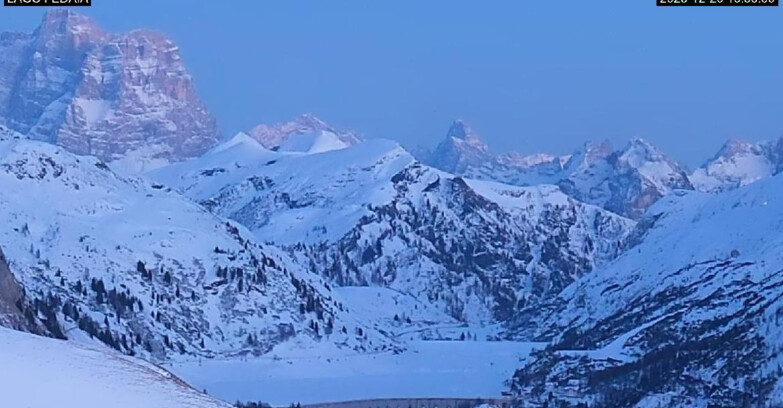 Webcam Canazei-Belvedere - Lago e Passo Fedaia