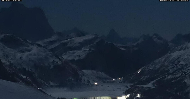 Webcam Canazei Belvedere - Lago e Passo Fedaia