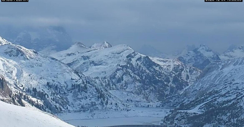Webcam Canazei Belvedere - Lago e Passo Fedaia