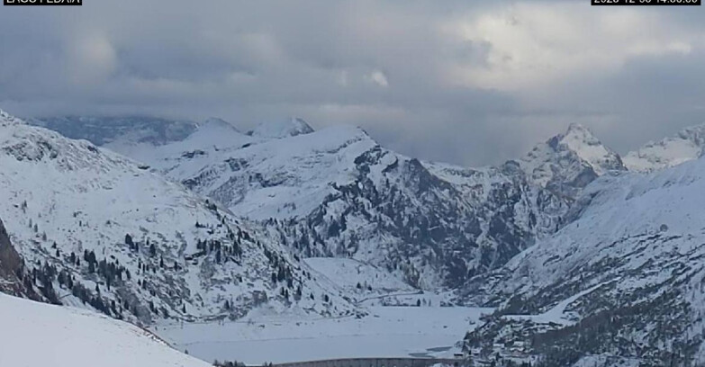 Webcam Canazei-Belvedere - Lago e Passo Fedaia
