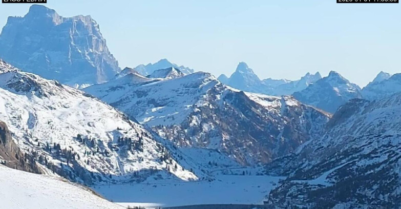 Webcam Канацей-Бельведере  - Lago e Passo Fedaia