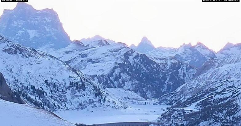 Webcam Канацей-Бельведере  - Lago e Passo Fedaia