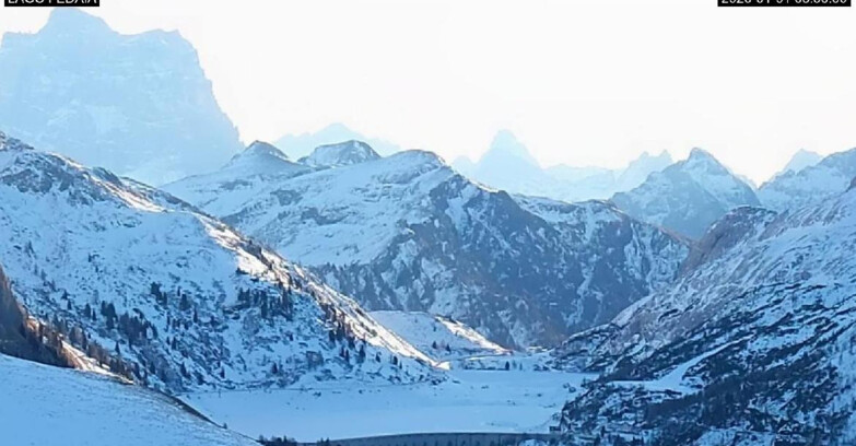 Webcam Канацей-Бельведере  - Lago e Passo Fedaia