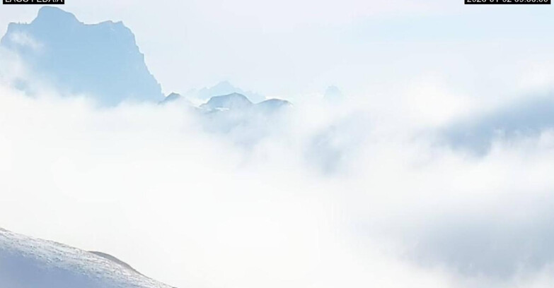 Webcam Canazei-Belvedere  - Lago e Passo Fedaia