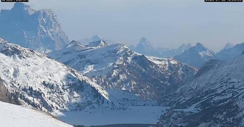 Webcam Canazei-Belvedere  - Lago e Passo Fedaia