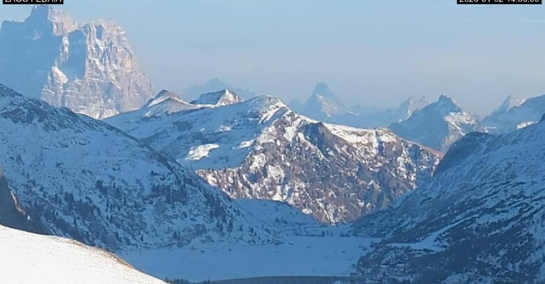 Webcam Canazei-Belvedere  - Lago e Passo Fedaia