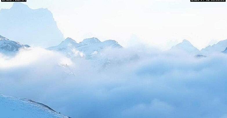 Webcam Canazei-Belvedere  - Lago e Passo Fedaia