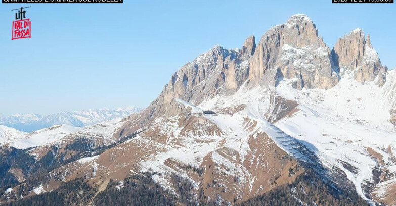 Webcam Canazei Belvedere - Campitello - Col Rodella