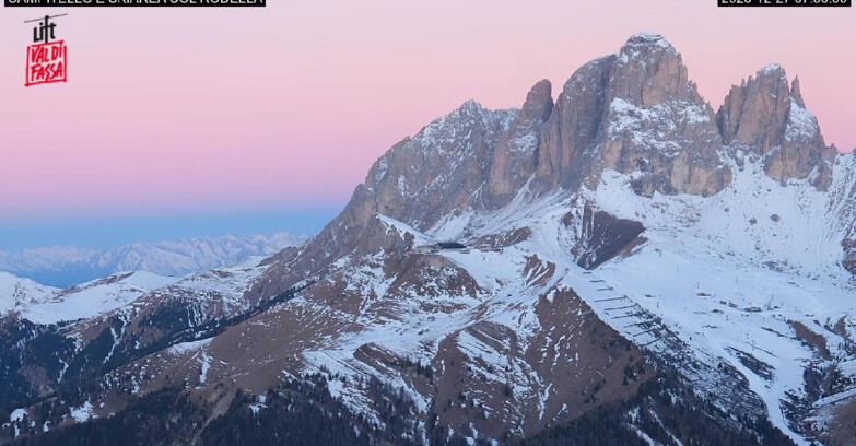 Webcam Canazei Belvedere - Campitello - Col Rodella