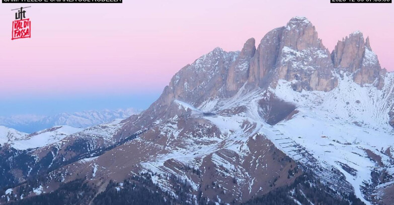 Webcam Canazei Belvedere - Campitello - Col Rodella