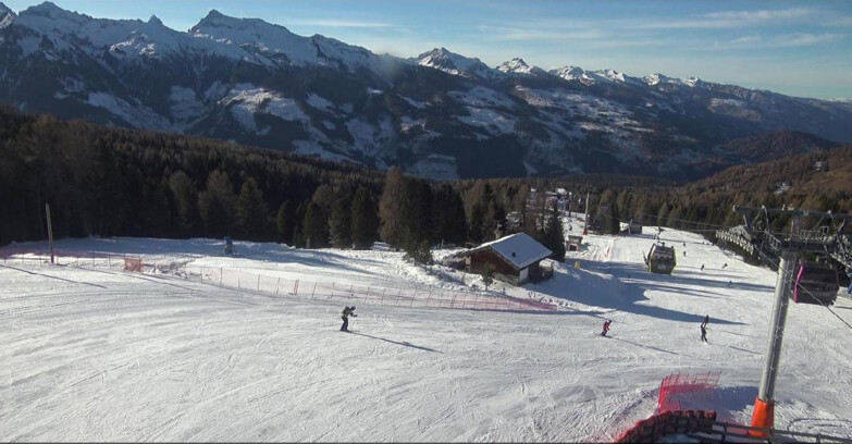 Webcam Bellamonte-Alpe Lusia - Pista Le Fassane e Morea Snowpark