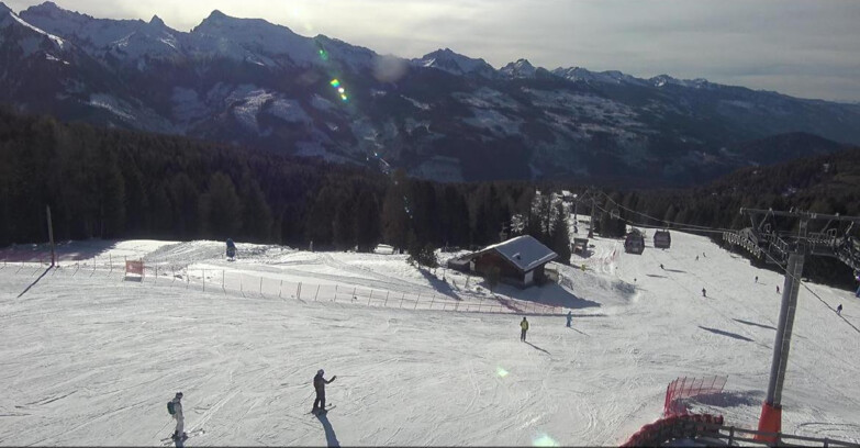 Webcam Bellamonte-Alpe Lusia - Pista Le Fassane e Morea Snowpark