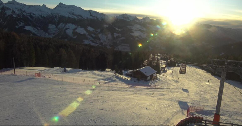 Webcam Bellamonte-Alpe Lusia - Pista Le Fassane e Morea Snowpark
