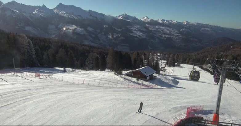 Webcam Bellamonte-Alpe Lusia - Pista Le Fassane e Morea Snowpark
