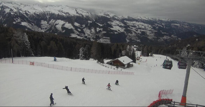 Webcam Bellamonte-Alpe Lusia - Pista Le Fassane e Morea Snowpark