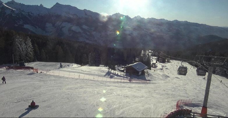 Webcam Bellamonte-Alpe Lusia - Pista Le Fassane e Morea Snowpark