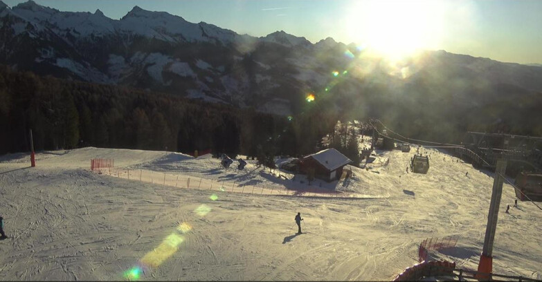 Webcam Bellamonte-Alpe Lusia - Pista Le Fassane e Morea Snowpark