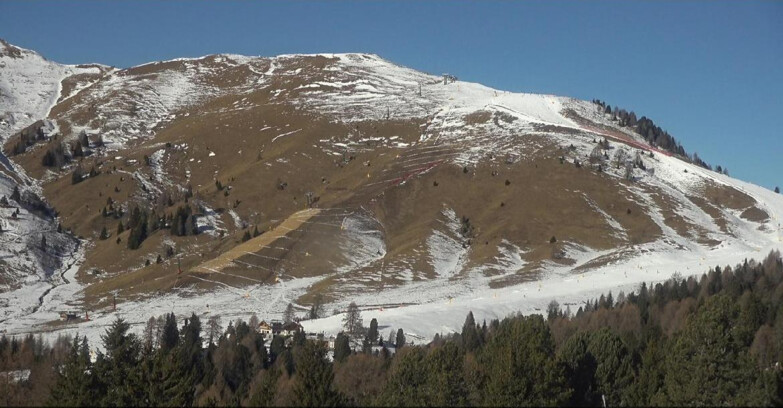 Webcam Bellamonte-Alpe Lusia - Pista direttissima Le Cune