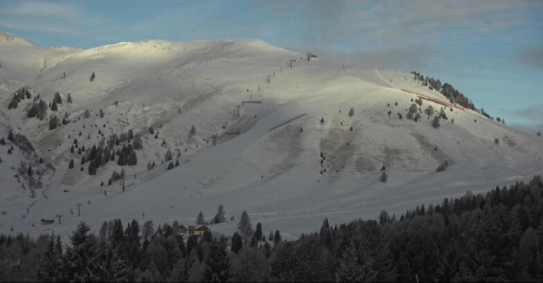 Webcam Bellamonte-Alpe Lusia  - Pista direttissima Le Cune
