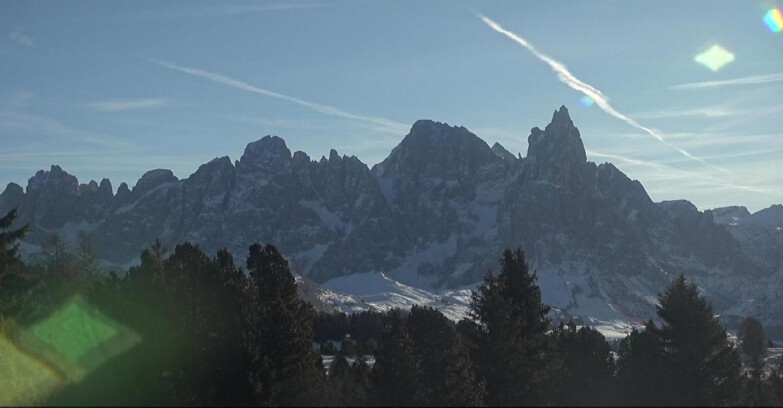 Webcam Bellamonte-Alpe Lusia  - Pale di San Martino