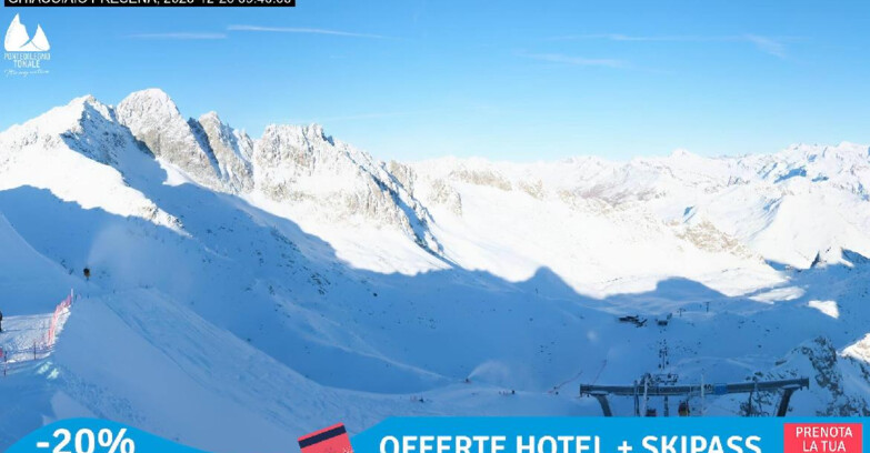 Webcam Gletscher Presena - Pista Paradiso - Presena Tonale