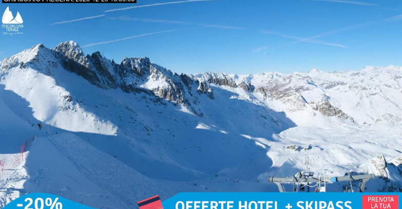 Webcam Gletscher Presena - Pista Paradiso - Presena Tonale