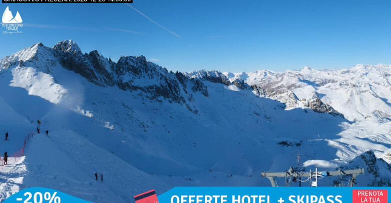 Webcam Gletscher Presena - Pista Paradiso - Presena Tonale