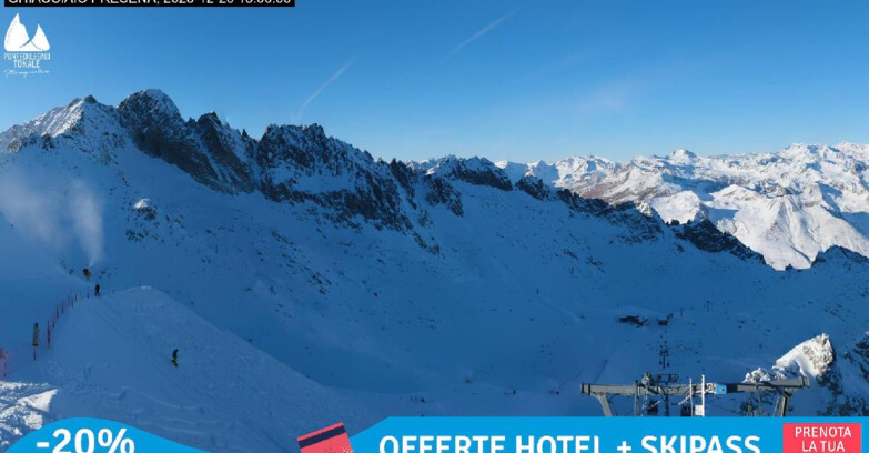 Webcam Gletscher Presena - Pista Paradiso - Presena Tonale