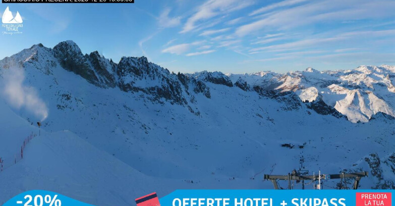 Webcam Gletscher Presena - Pista Paradiso - Presena Tonale
