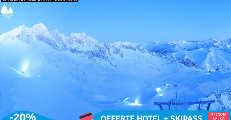 Webcam Gletscher Presena - Pista Paradiso - Presena Tonale