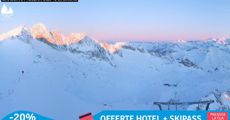 Webcam Gletscher Presena - Pista Paradiso - Presena Tonale
