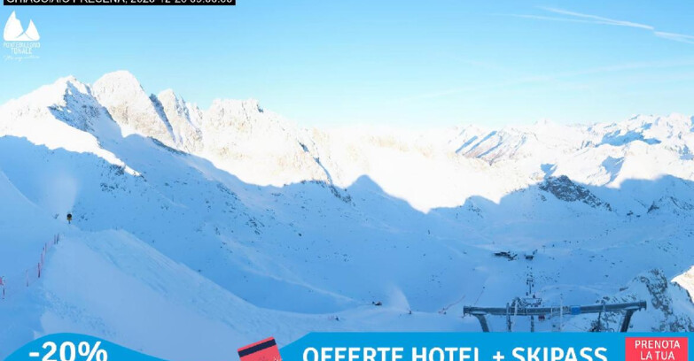 Webcam Gletscher Presena - Pista Paradiso - Presena Tonale