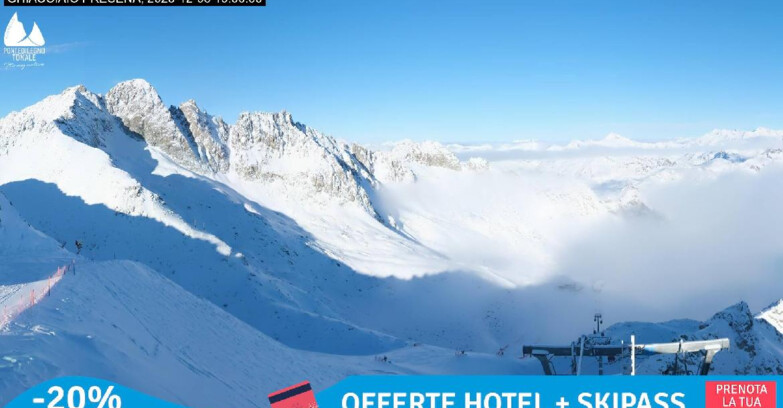 Webcam Presena Glacier  - Pista Paradiso - Presena Tonale