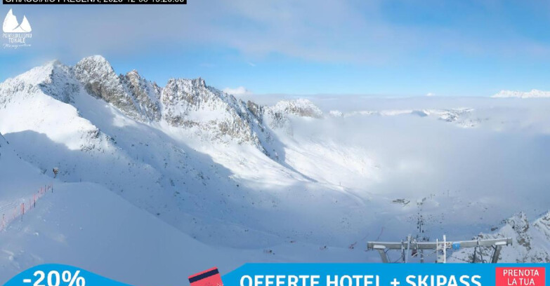 Webcam Gletscher Presena - Pista Paradiso - Presena Tonale