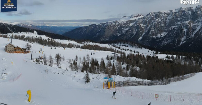 Webcam Madonna di Campiglio (Skiarea Campiglio Dolomiti di Brenta - Val di Sole Val Rendena) - Rifugio Viviani