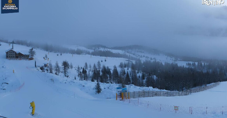 Webcam Madonna di Campiglio (Skiarea Campiglio Dolomiti di Brenta - Val di Sole Val Rendena) - Rifugio Viviani