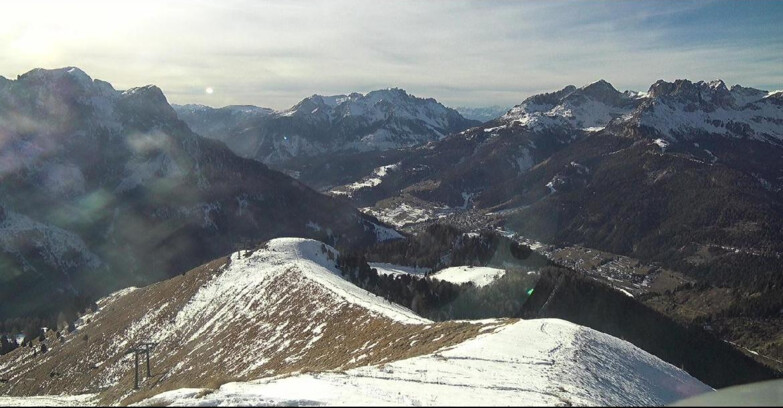 Webcam Pozza di Fassa-Aloch-Buffaure - Sasso Lungo e Sasso Piatto visti da Buffaure