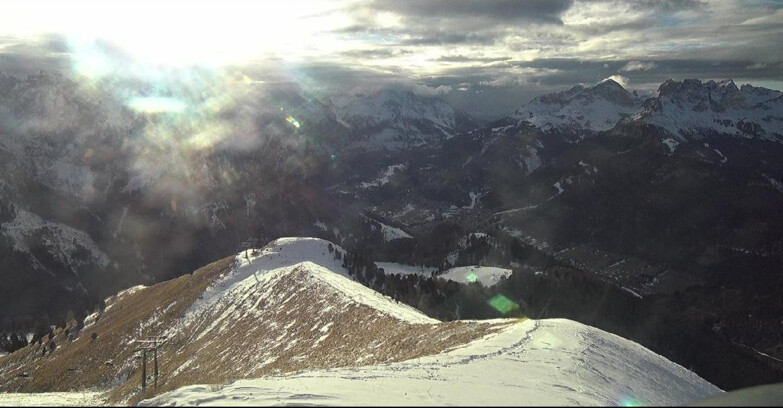 Webcam Pozza di Fassa-Aloch-Buffaure  - Sasso Lungo e Sasso Piatto visti da Buffaure