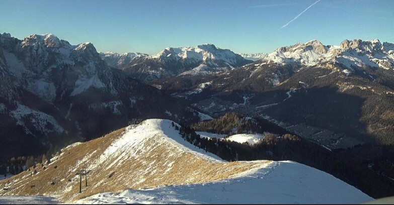 Webcam Поцца-ди-Фасса-Алок-Буффор  - Sasso Lungo e Sasso Piatto visti da Buffaure