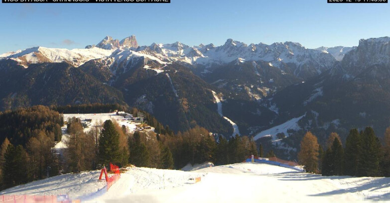 Webcam Vigo di Fassa-Pera-Ciampedìe - Vigo di Fassa - Ciampedie e Pozza Buffaure