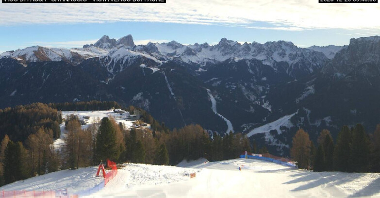 Webcam Vigo di Fassa-Pera-Ciampedìe - Vigo di Fassa - Ciampedie e Pozza Buffaure