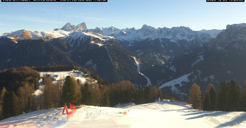 Webcam Vigo di Fassa-Pera-Ciampedìe - Vigo di Fassa - Ciampedie e Pozza Buffaure