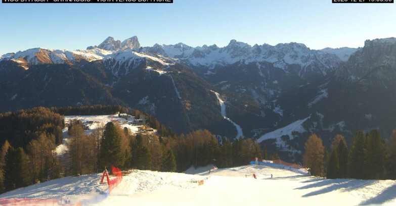 Webcam Vigo di Fassa-Pera-Ciampedìe - Vigo di Fassa - Ciampedie e Pozza Buffaure