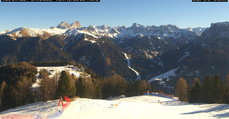 Webcam Vigo di Fassa-Pera-Ciampedìe - Vigo di Fassa - Ciampedie e Pozza Buffaure