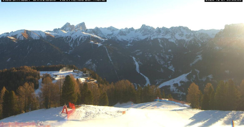 Webcam Vigo di Fassa-Pera-Ciampedìe - Vigo di Fassa - Ciampedie e Pozza Buffaure