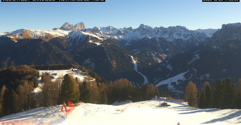 Webcam Vigo di Fassa-Pera-Ciampedie - Vigo di Fassa - Ciampedie e Pozza Buffaure