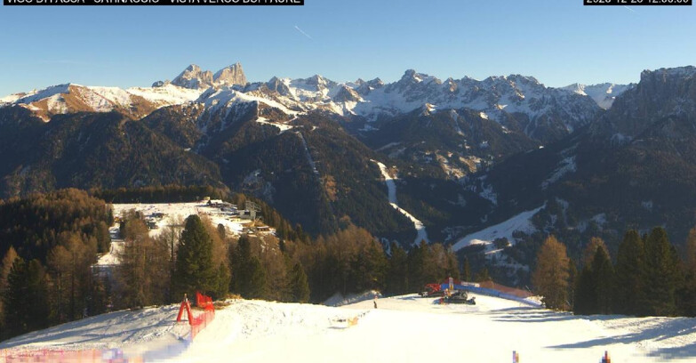 Webcam Vigo di Fassa-Pera-Ciampedie - Vigo di Fassa - Ciampedie e Pozza Buffaure