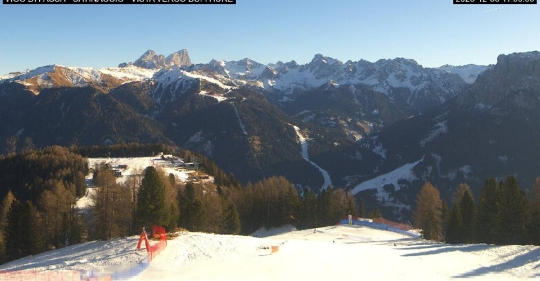 Webcam Vigo di Fassa-Pera-Ciampedìe - Vigo di Fassa - Ciampedie e Pozza Buffaure